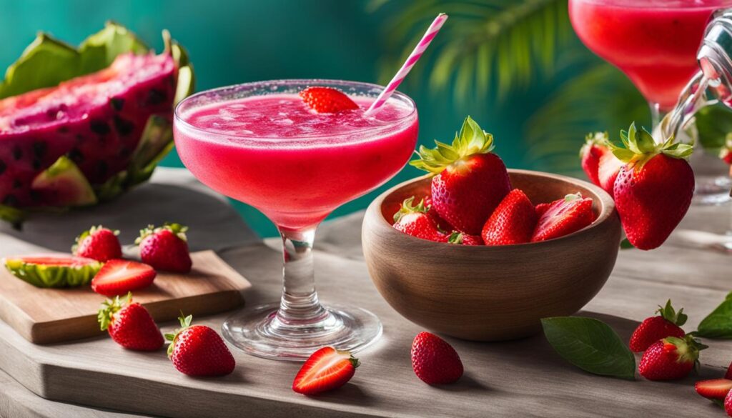 Receita do Refrescante G&T Morango e Pitaya