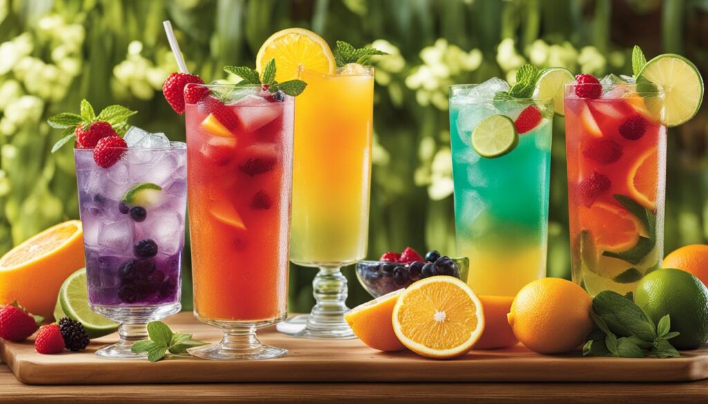 bebidas naturais de verão