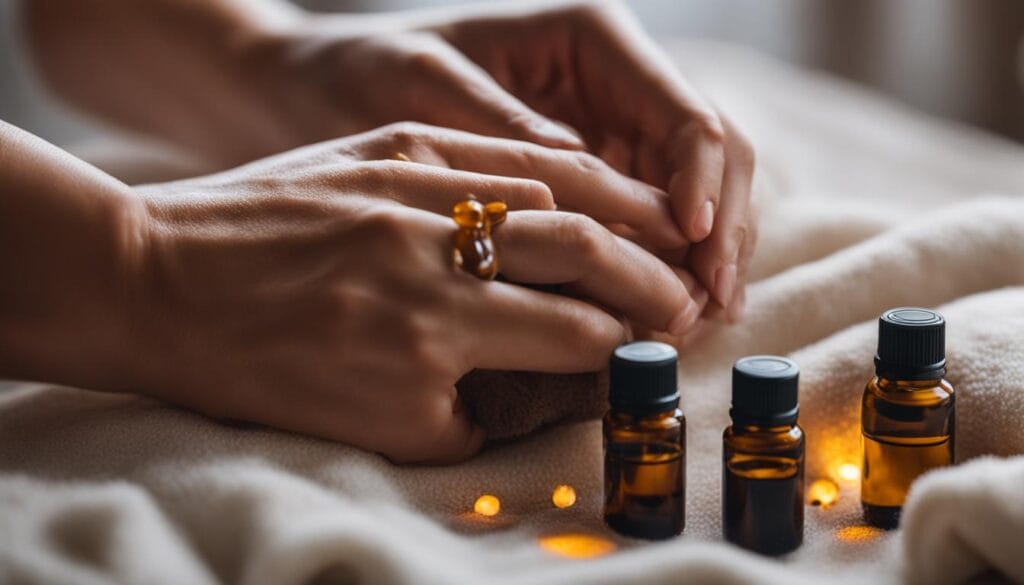 massagem com óleos essenciais