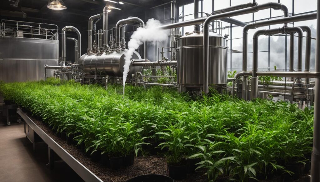 produção de óleos essenciais